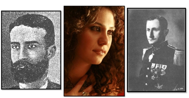 من اليمين إلى اليسار: آرام كارامانوكيان، لينا تشماميان، أديب إسحاق